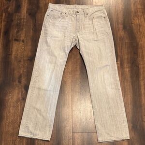 2/$20 American Eagle Outfitters Men's Slim Straight Light Gray Denim Jeans